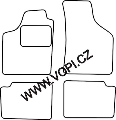 Autokoberce Renault Twingo 1993 - 08/2007 Carfit (3801)